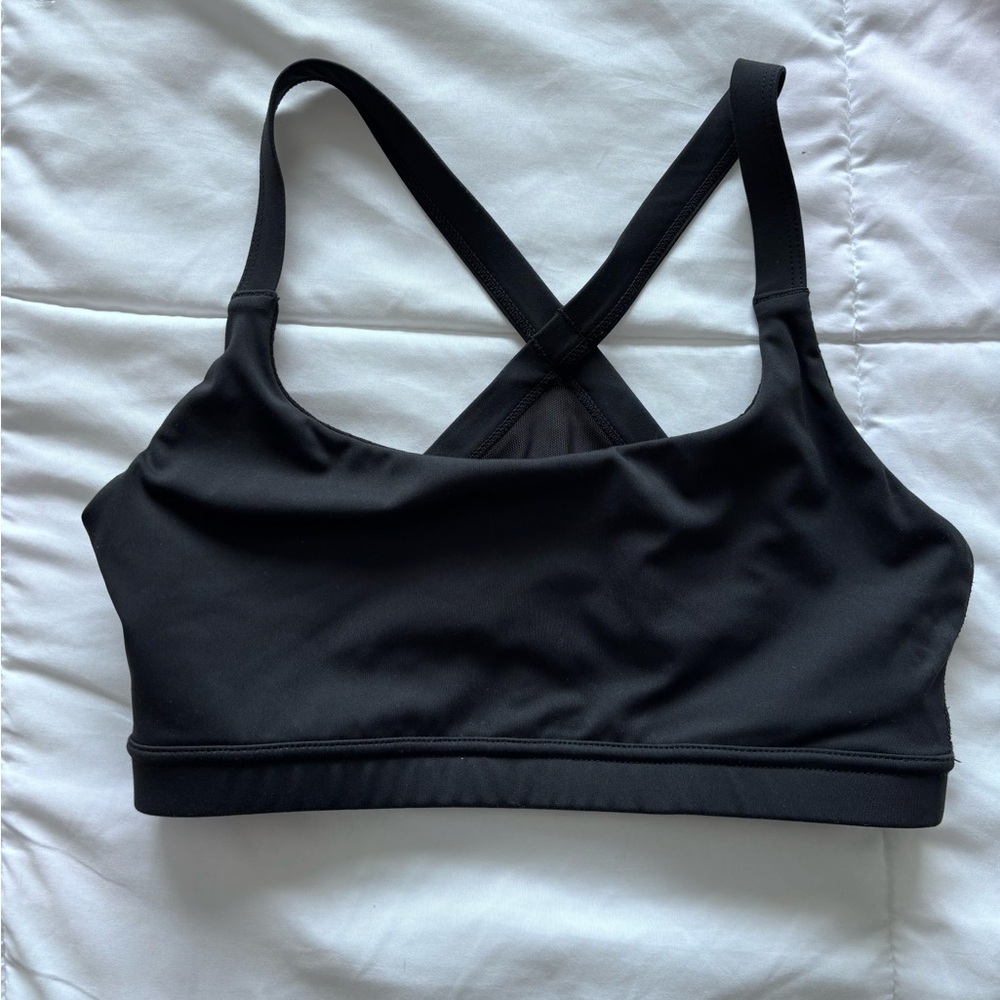 Oiselle Black Crossback Sports Bra
